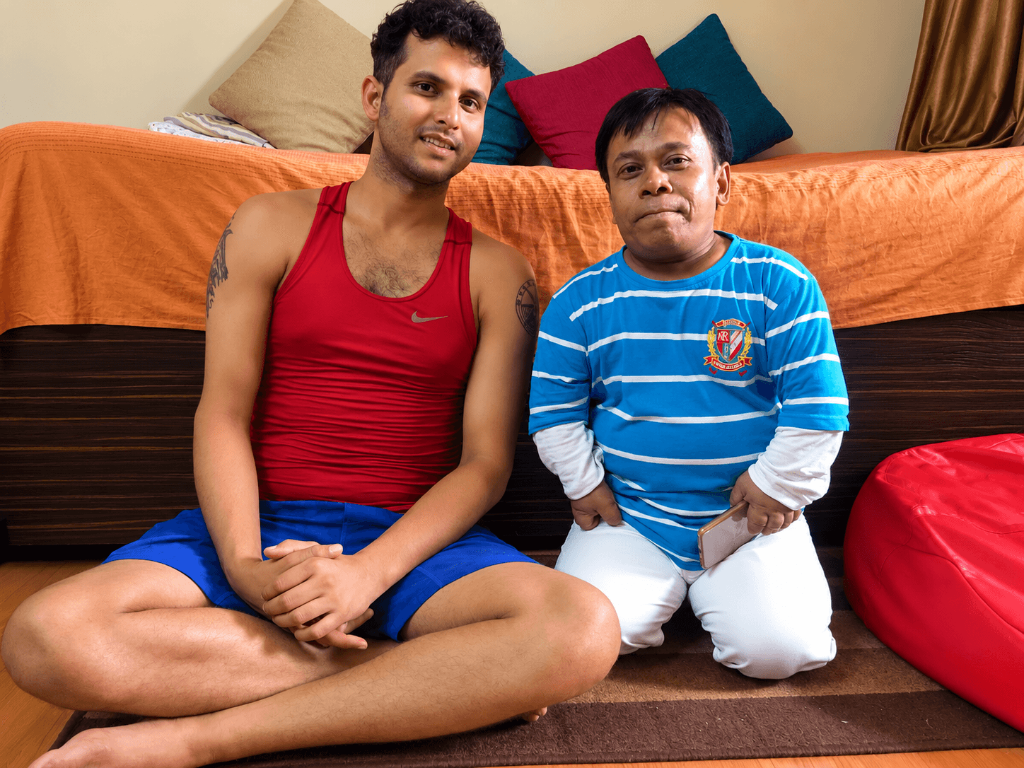 With KK Goswami, Actor