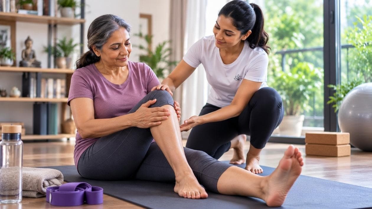 Knee Pain in Your 40s and 50s: A Yoga-Based Recovery Approach