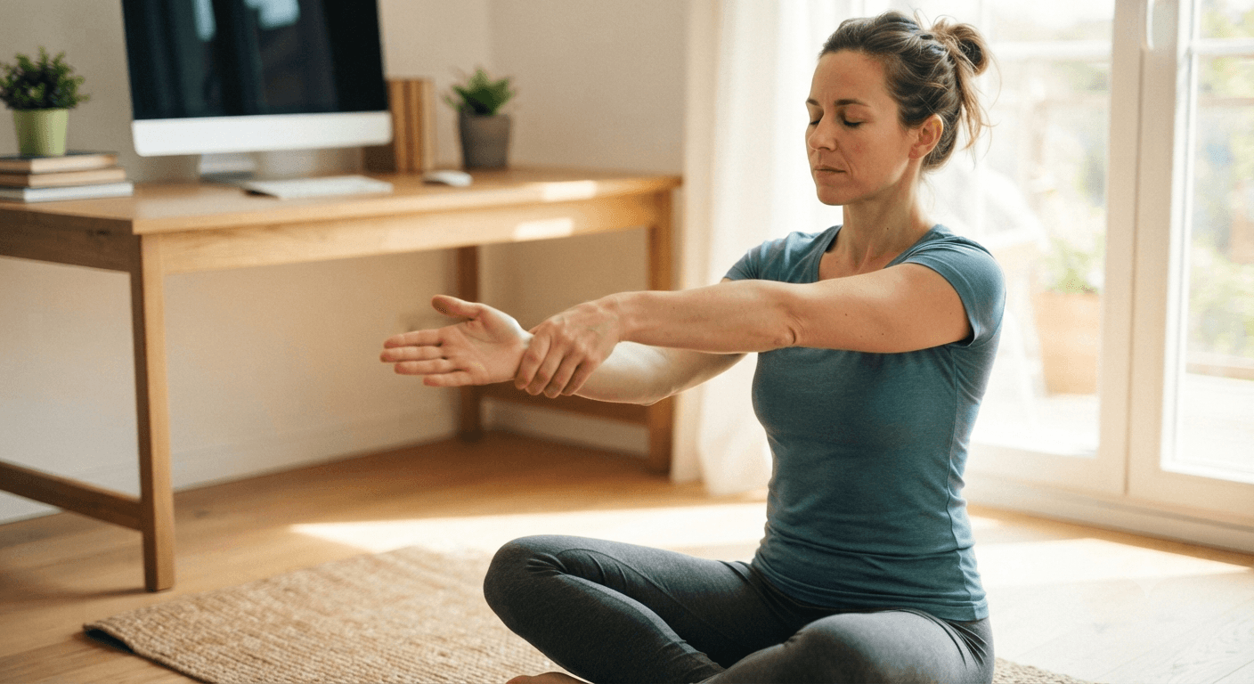 Repetitive Strain from Screens: A Yoga Protocol for Wrists and Forearms